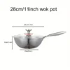 39e949eb-d4e9-4b46-badc-4b92db4965d3 YUMIPLUS 304 Stainless Steel 3-Layer Wok