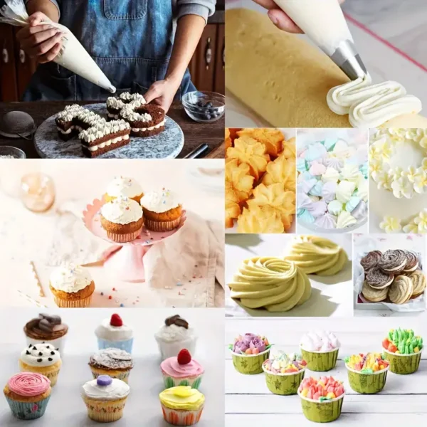 100pcs Thickened Disposable Piping Bags