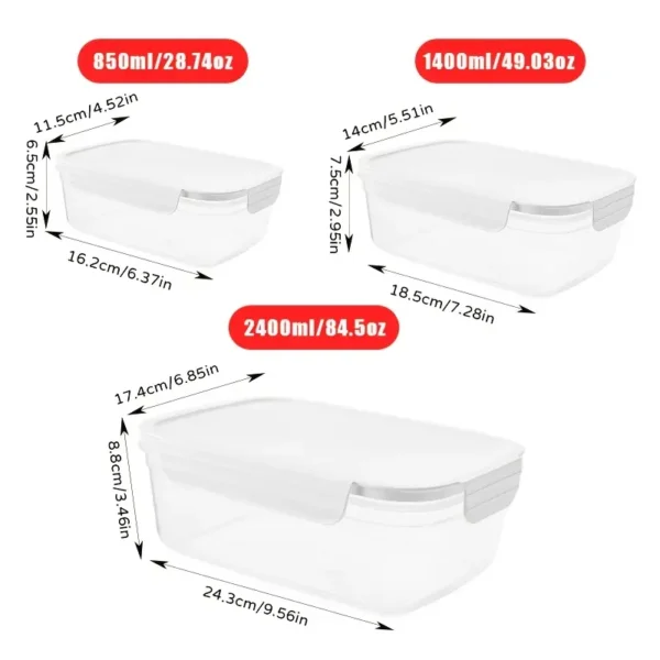 10pcs Stackable Food Storage Containers