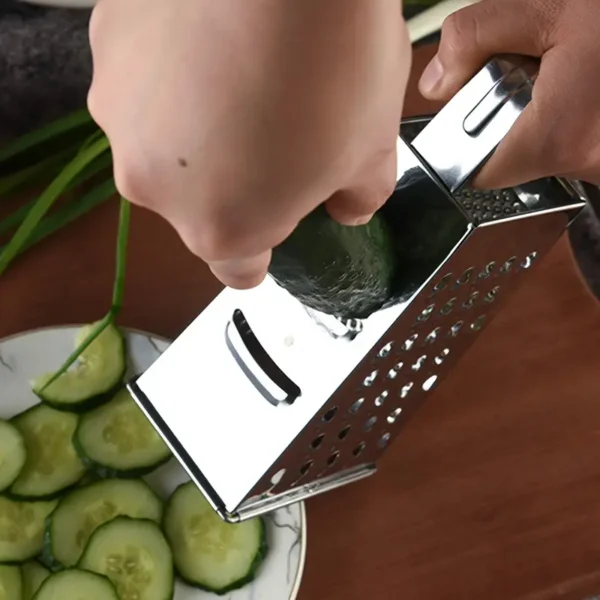 a2c82750-08c1-47c0-ba00-f6207fbbc3ed Stainless Steel 4-Sided Box Grater