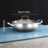bef8c4e3-b221-420a-9f2e-21b4f2df9508 Silver Double-Sided Honeycomb Frying And Boiling Pot